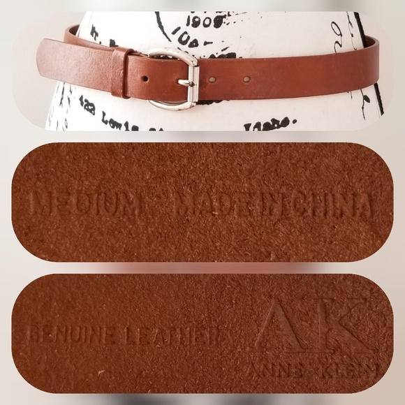 Anne Klein Caramel Genuine Leather belt - Picture 5 of 8